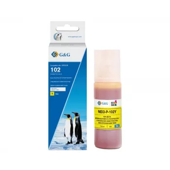 G&G saderīga tintes pudele dzeltena Epson 102 / C13T03R440 (70 ml, uz krāsvielu bāzes) 20696