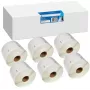 G&G saderīgas etiķešu ruļļi 32x57mm melns uz balta, 6 ruļļi x 1000 etiķetes, Dymo 11354/S0722540