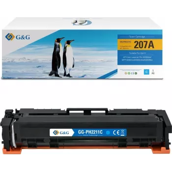 G&G saderīga tonera kasetne HP 207A / W2211A (ciāna)