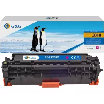 G&G saderīga toņa kasetne HP 304A / CC533A fuksīna krāsā (14386)