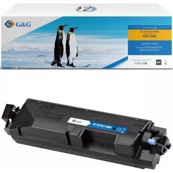 G&G saderīga tonera kasetne Kyocera TK-5140K / 1T02NR0NL0 - Melna, standarta ražība, 7000 lapas