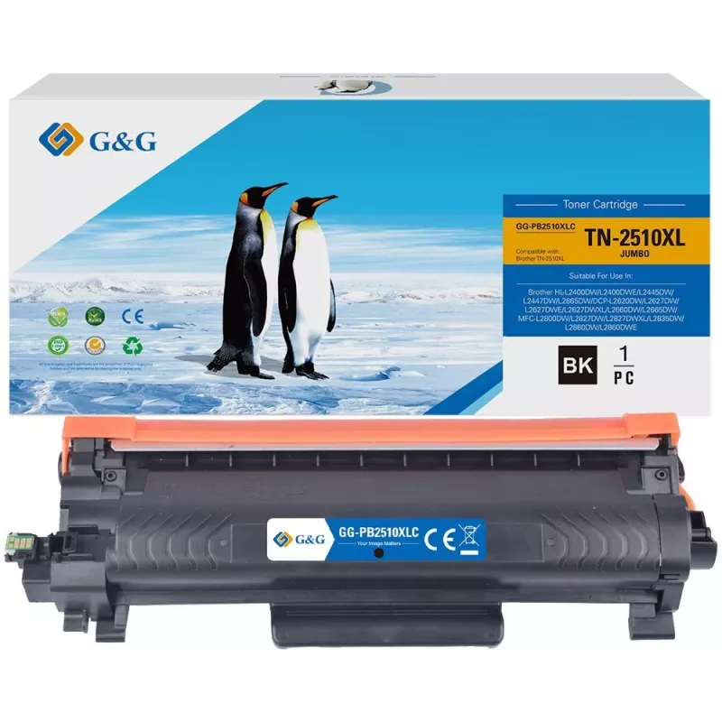 G&G GG-PB2510XLC High Yield saderīga tonera kasetne Pantum P2500/M6500/M6550/M6600 - melna (6000 lapas)