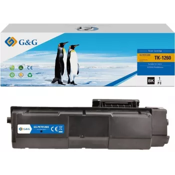 G&G GG-PKTK1260C augstas ietilpības ciāna tonera kasetne saderīga ar Brother TN-225 (2 200 lapas)