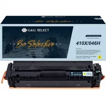 G&G GS-HCF412XU saderīga tonera kasetne dzeltena (HP 412X / CF412X) - 9000 lapas