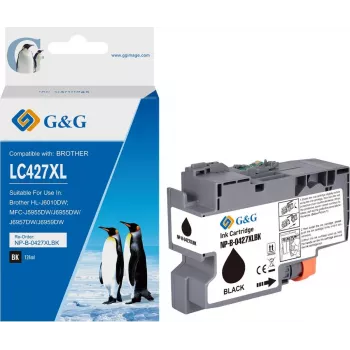 G&G saderīga tintes kasetne Brother 427XL LC-427XLBK Black High Yield