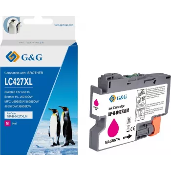 G&G Ink saderīga ar Brother 427XL LC-427XLM Magenta