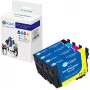 G&G multipack tintes kasetnes saderīgas ar Epson 604XL (4 x XL, melna/ciāna/magenta/dzeltena, 20547)