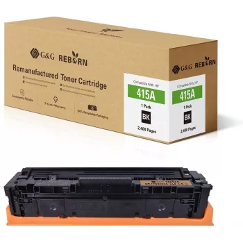 G&G Reborn Tonera kasetne HP 415A melna 2400 lapas pārstrādāta 21269