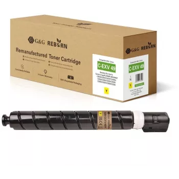G&G Reborn Toner saderīgs ar Canon C-EXV 49 (8527B002) Dzeltenā