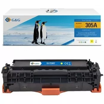 G&G Toner saderīgs ar HP 305A / CE412A (dzeltens, standarta iznākums)