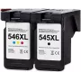 G&G XL tintes kasetne 2 iepakojumā, saderīga ar Canon 546XL/545XL (15088)