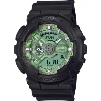 G-SHOCK GA-110CD-1A3ER analog-digitālais melns sveķu sporta pulkstenis