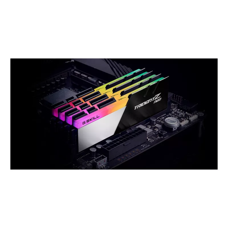 G.Skill Trident Z Neo 128GB (4x32GB) DDR4 3600MHz CL18 galddatora atmiņas komplekts - melns/sudraba RGB