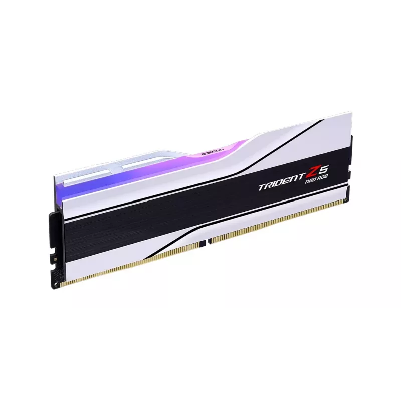 G.Skill Trident Z5 Neo RGB 48 GB (2x 24 GB) DDR5-6400 CL32 balts AMD EXPO atmiņas komplekts F5-6400J3239F24GX2-TZ5NRW