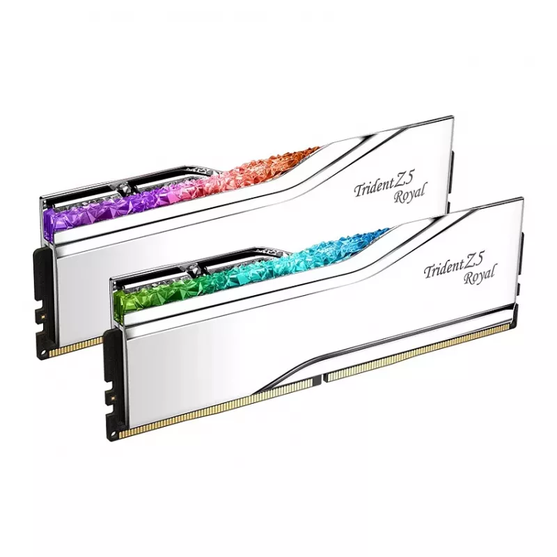 G.Skill Trident Z5 Royal RGB 48GB (2x24GB) DDR5-8400 CL40 galddatora atmiņas komplekts - pulēts sudrabs