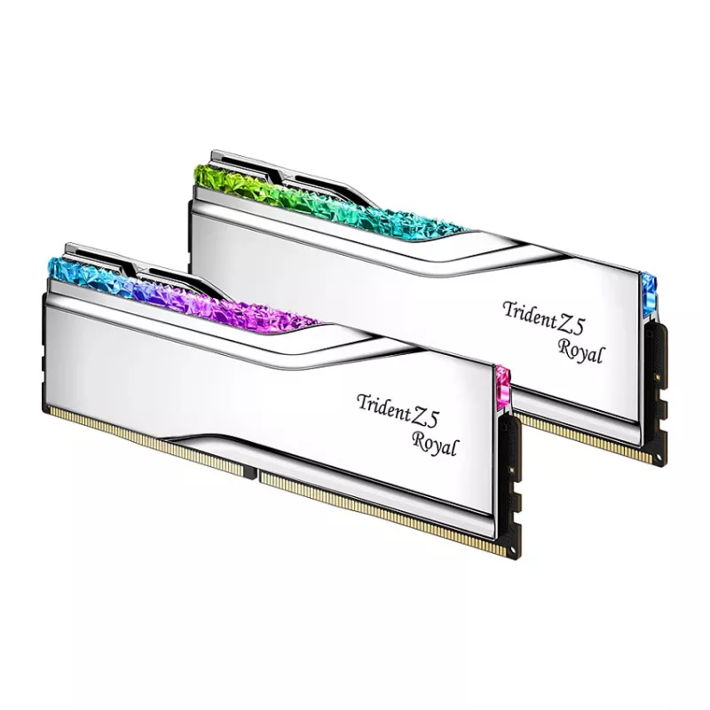 G.Skill Trident Z5 Royal RGB 48GB (2x24GB) DDR5-8400 CL40 galddatora atmiņas komplekts - pulēts sudrabs