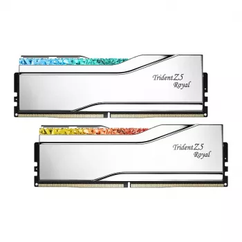 G.Skill Trident Z5 Royal RGB 48GB (2x24GB) DDR5-8400 CL40 galddatora atmiņas komplekts - pulēts sudrabs
