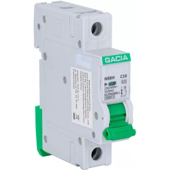 GACIA N8BH 10kA C līkne vienpola 25A Miniatūrs automātslēdzis