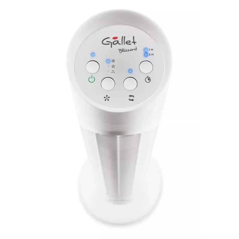 Gallet GALVEN82T torņa ventilators 45W 23cm 3 ātrumi oscilācija tālvadības pults balts