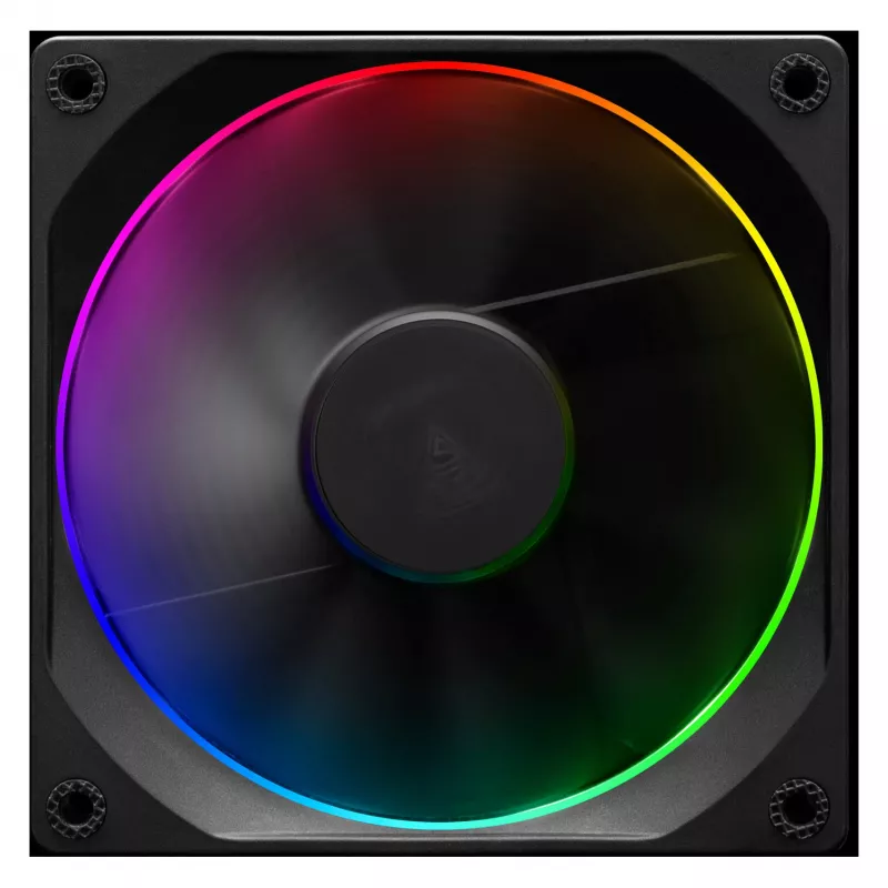 GAMDIAS AEOLUS M3-1201 ARGB korpusa ventilators - 120mm, PWM, hidrauliskais gultnis, melns