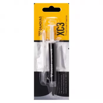 Gamdias XC3 termopasta 2g - augstas veiktspējas 13.5 W/mK, nevadoša, šļirces aplikators