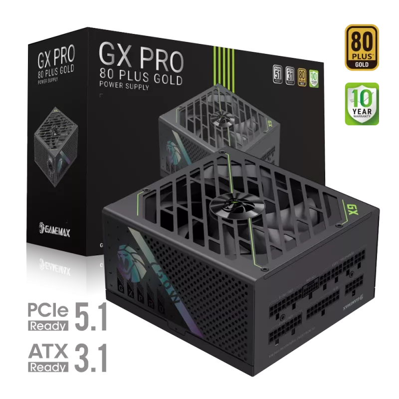GAMEMAX GX PRO 750G 750W 80 PLUS Gold Modular Barošanas Avots