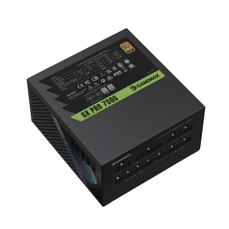 GAMEMAX GX PRO 750G 750W 80 PLUS Gold Modular Barošanas Avots
