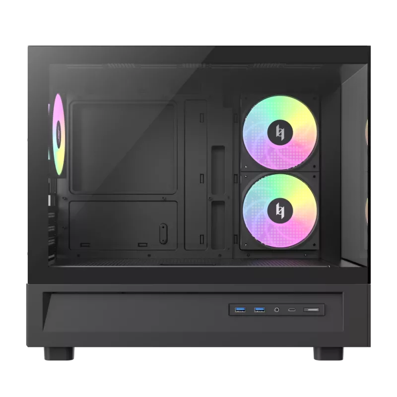 GAMEMAX NEX C31 BK Mid-Tower PC korpuss, MATX/BTF, Melns