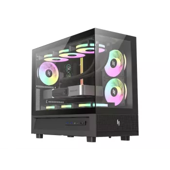 GAMEMAX NEX C31 BK Mid-Tower PC korpuss, MATX/BTF, Melns
