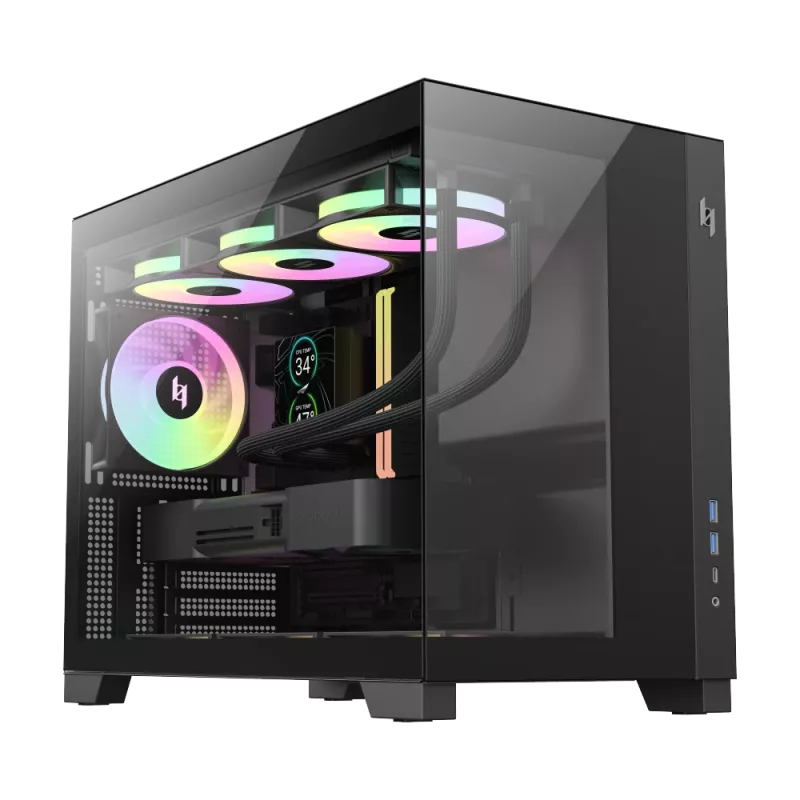 Gamemax NEX C33 BK M-ATX/BTF korpuss