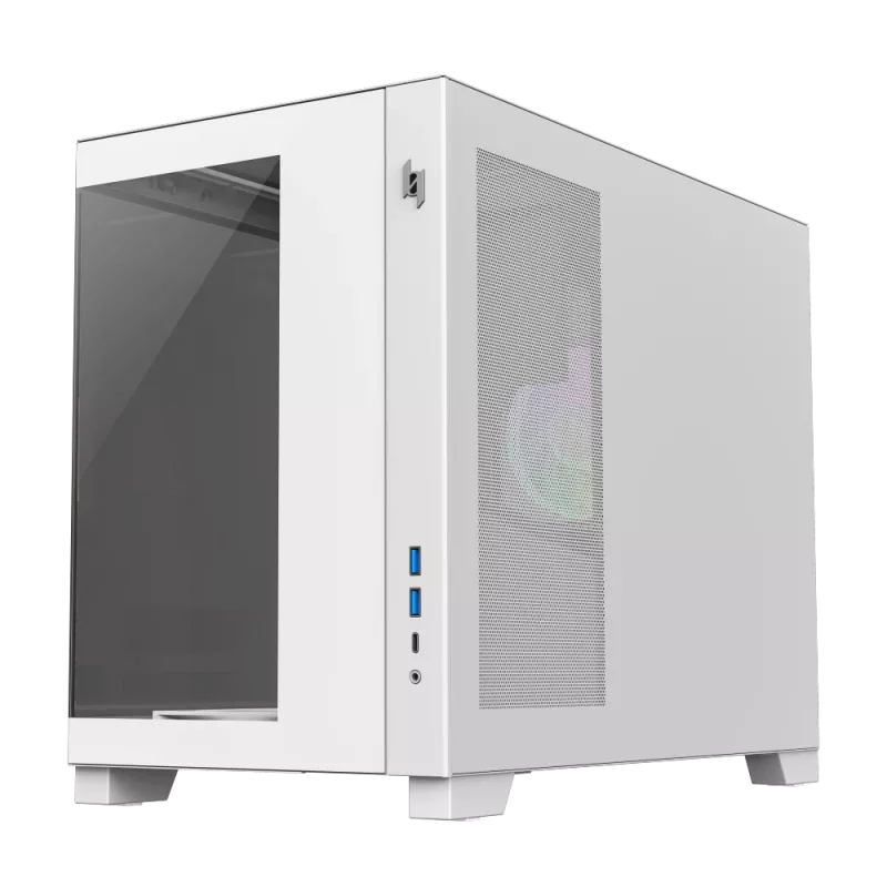 Gamemax NEX C33 WH M-ATX/BTF datora korpuss balts