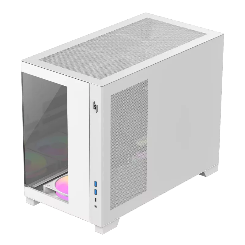 Gamemax NEX C33 WH M-ATX/BTF datora korpuss balts