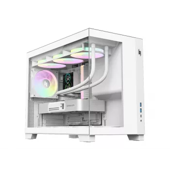 Gamemax NEX C33 WH M-ATX/BTF datora korpuss balts