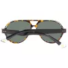 GANT GRS2003TOBLK2 Vīriešu taisnstūra saulesbrilles - Melns rāmis, Pelēkas lēcas, 58mm