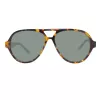 GANT GRS2003TOBLK2 Vīriešu taisnstūra saulesbrilles - Melns rāmis, Pelēkas lēcas, 58mm