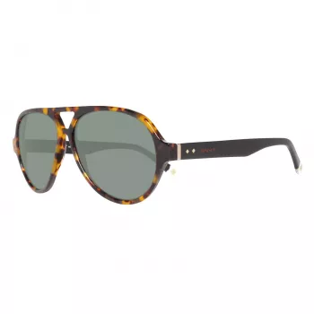 GANT GRS2003TOBLK2 Vīriešu taisnstūra saulesbrilles - Melns rāmis, Pelēkas lēcas, 58mm