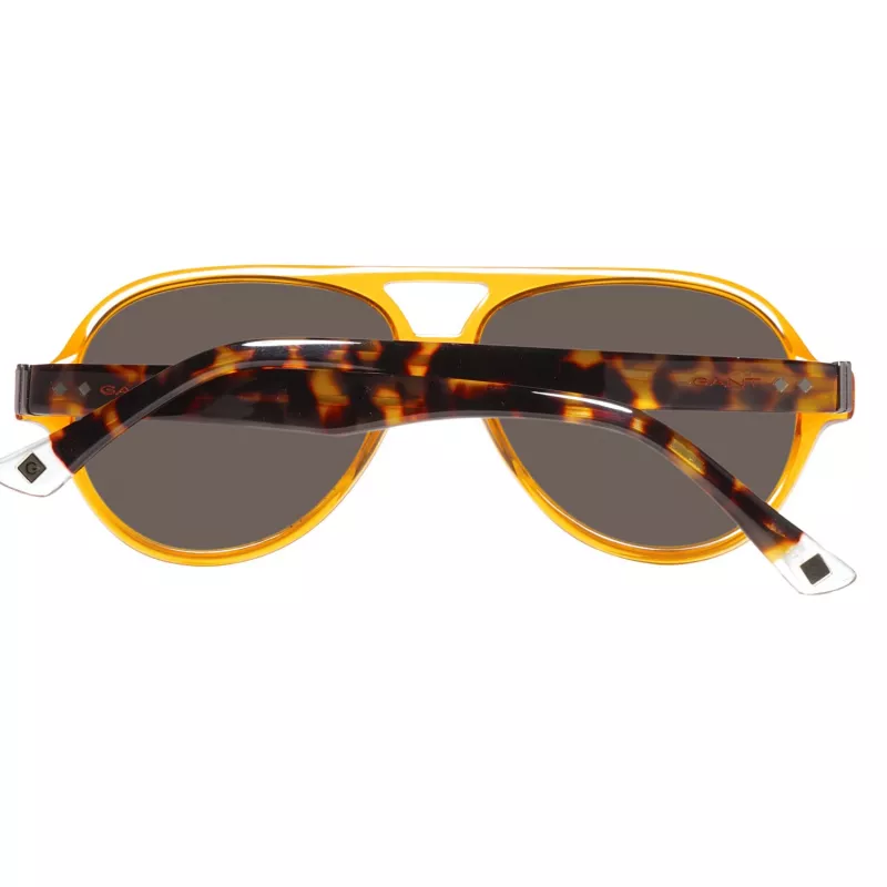 GANT Vīriešu saulesbrilles GRS2003ORTO-3 Bruņurupuča acetāta rāmis Pelēkas polikarbonāta lēcas 58mm