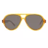 GANT Vīriešu saulesbrilles GRS2003ORTO-3 Bruņurupuča acetāta rāmis Pelēkas polikarbonāta lēcas 58mm