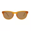 GANT Unisex saulesbrilles GRS2005MOR-1 Brūns plastmasas rāmis Pelēkas polikarbonāta lēcas 49mm