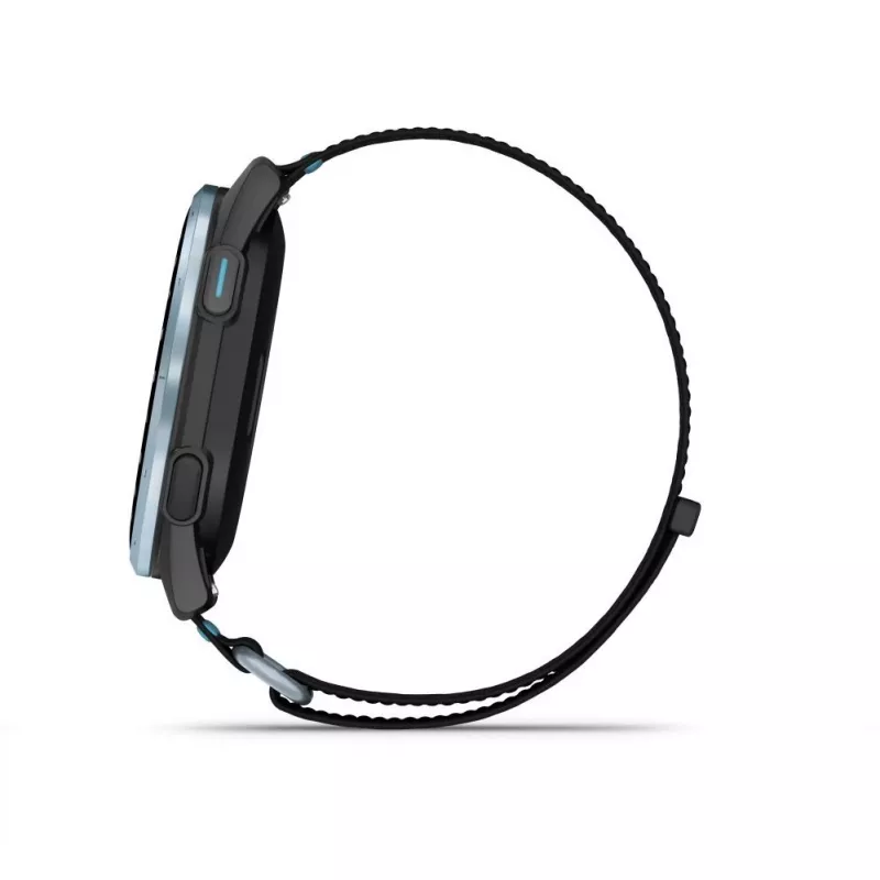 Garmin Approach J1 Cloud Blue Aluminium Bezel ar Black/Azure ComfortFit Fabric Band