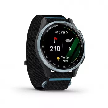 Garmin Approach J1 Cloud Blue alumīnija rāmis ar Black/Azure ComfortFit auduma siksniņu