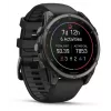 Garmin fenix 9 – 47mm, Carbon Grey DLC titāna ar melnu silikona siksniņu