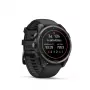 Garmin fenix 9 – 47mm, Carbon Grey DLC titāna ar melnu silikona siksniņu