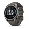 Garmin Fenix 9 – 47mm titāna ar Pebble Grey silikona siksnu