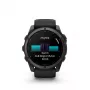 Garmin fenix 9 - 51mm, oglekļa pelēks DLC titāns ar melnu silikona siksnu 010-04763-11