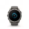 Garmin fenix 9 - 51mm, titāna ar Pebble Grey silikona siksnu 010-04763-01