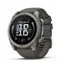Garmin fenix 9 - 51mm, titāna ar Pebble Grey silikona siksnu 010-04763-01
