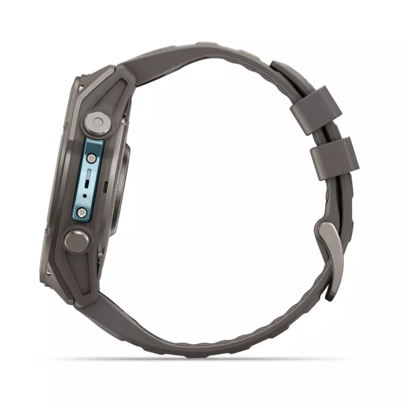 Garmin fenix 9 - 51mm, titāna ar Pebble Grey silikona siksnu 010-04763-01