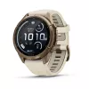Garmin Fenix 9 Pro – inReach, 43mm Autumn Gold titāna ar krēmkrāsas/franču pelēko silikona siksniņu