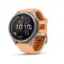 Garmin Fenix 9 Pro – inReach, 43mm, titāns ar Shell Pink/Autumn Orange silikona siksnu